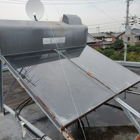 外壁塗装・屋上防水リフォーム 太陽熱温水器取替え