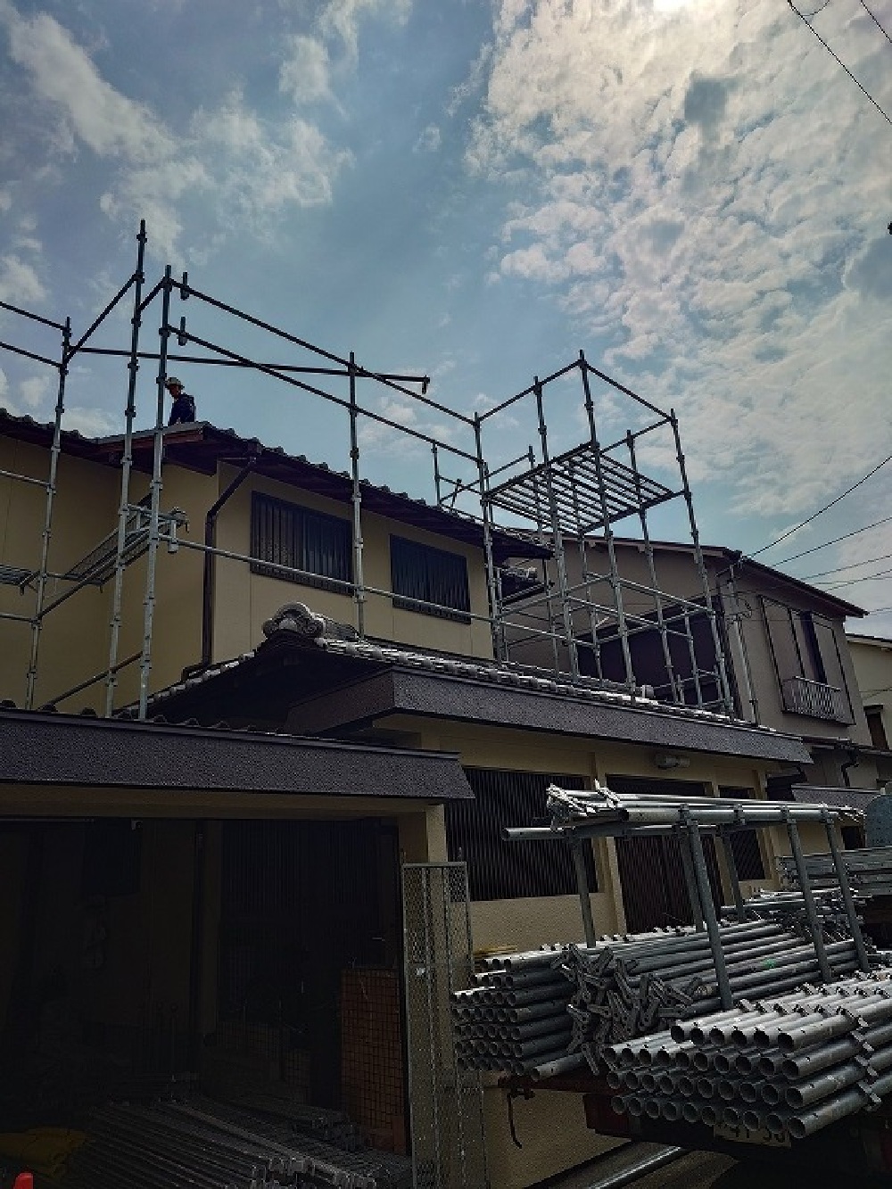 仮設足場組立
