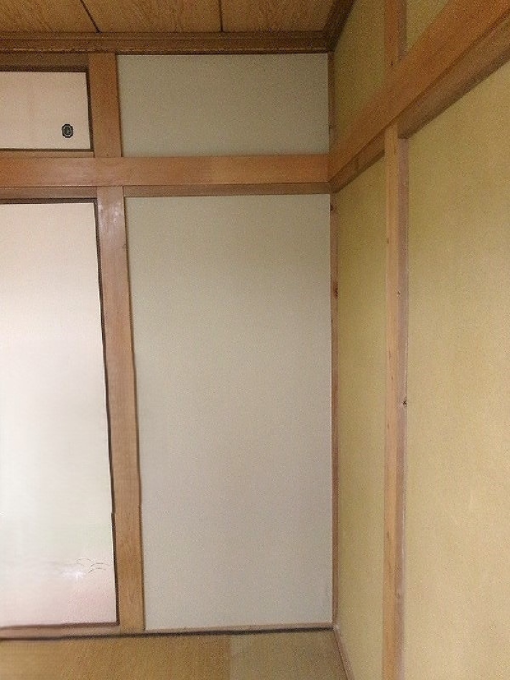 耐震補強工事完了です　和室